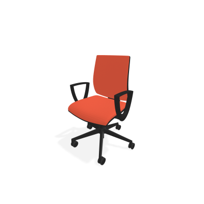 POLTRONA OPERATIVA KASTEL KUBIX- BRACCIOLI NYLON - SCHIENALE BASSO
