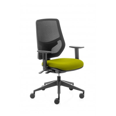 POLTRONA OPERATIVA KASTEL KYTON- BRACCIOLI NYLON ALLUNGABILI- SCHIENALE ALTO RETE