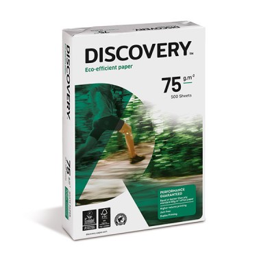 CARTA DISCOVERY A4 - 75 grammi - eco-efficiente - confezione 5 x 500 fogli