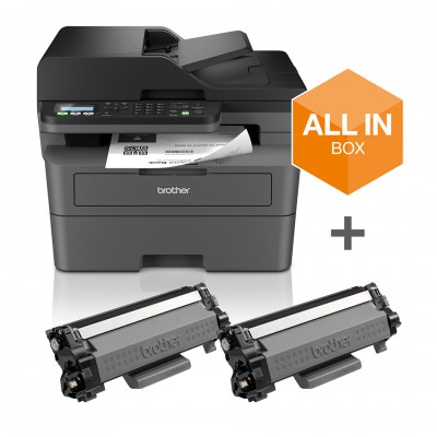 BROTHER MULTIF. LASER MFCL2827DWXL A4 B/N, 32PPM FRONTE/RETRO USB/WIFI ALL IN