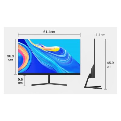 Monitor Ironware 27″ Full HD, 75hz VA o 100hz IPS, borderless, base in metallo