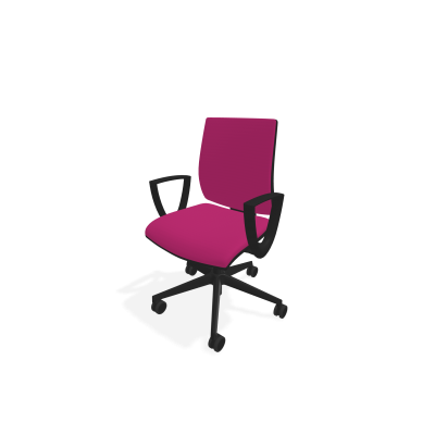 POLTRONA OPERATIVA KASTEL KUBIX- BRACCIOLI NYLON - SCHIENALE BASSO